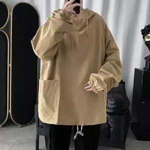 3컬러 아노락후드 바람막이 오버핏 학생 INSUM49