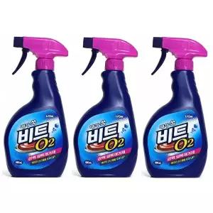 비트 O2 스프레이 얼룩제거제 500ml x 3개
