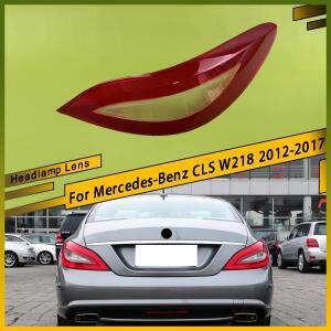메르세데스-벤츠 CLS W218 2012 2017용 자동차 액세서리 외부 테일 램프 커버 브레이크 등 쉘 플렉시글라스