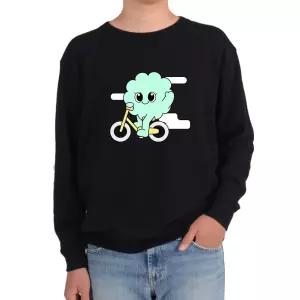 맨투맨남녀 자전거 구름캐릭터 솜사탕캐릭터 패달을 다양한색상 모든사이즈 [AAC416]