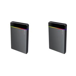 AP-2 세트 2.5인치 HDD/SSD 타입-C RGB 인클로저 SATA to USB3.2 Gen1 5Gbps HD 외장 하드 드라이브 박스
