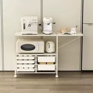 주방 렌지대 확장형 밥솥 캐비닛 수납장 수납 렌지대식탁 다이