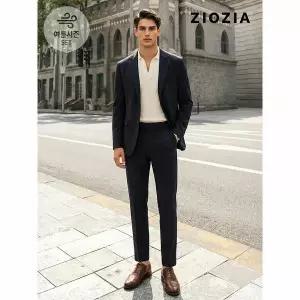 [하프클럽/지오지아]썸머 에어로쿨 다크네이비 셋업 수트 (AEE2KG1101_AEE2PP1101_