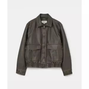 유니폼브릿지 UNIFORM BRIDGE faux leather A-2 jacket brown UB2578LE009MBR 200523