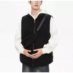 롱 겨울 남성 여친 여자 패션 아이템 겉감 코듀로이 세미 조끼 얇은 다운 커플