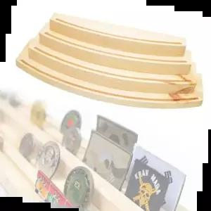 코인장식대 라운드형 4단 코인받침대 부대마크 거치대