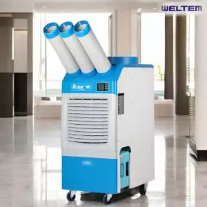 코끼리냉풍기 산업용냉풍기 공업용 웰템 3구 대형 냉방능력7100W 국산