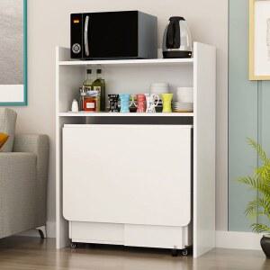 접이식 식탁 수납형 가능 수납장 위생간 캐비닛 원룸 렌지대겸 전자렌지 미니 진열대