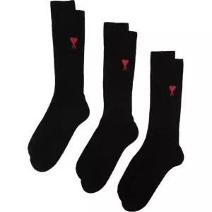 [아미] 하트로고 자수 3피스 양말 144685601