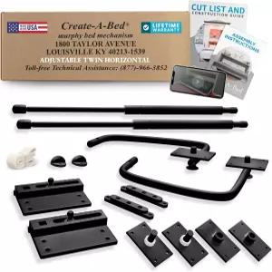 침대 만들기 조절 가능한 트윈 사이즈 디럭스 머피 키트 가로