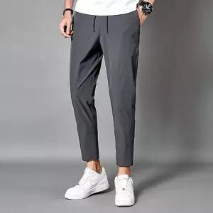 편한 린넨 여름 와이드 정장 데님 일자 남성 wFT5+9pTz