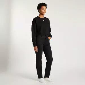 [마린세르] 문 로고 크롭 맨투맨 블랙 151620521