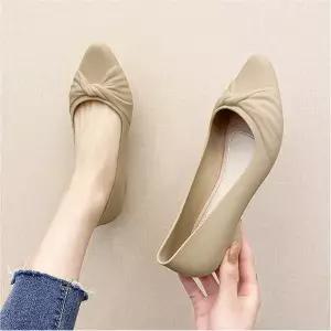 여사친 생활 방수 꼬임 디테일 비오는날 편안한 구두 스틸 레토 미들힐 슬링백 통굽 웨딩