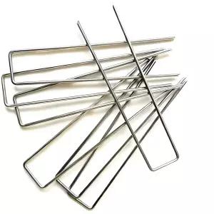 아연 도금 U형 고정핀 부직포 제초매트 멀칭비닐 잡초방지