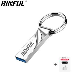 BINFUL 고속 펜 드라이브, 4GB 플래시 USB 메모리, 8GB 금속 16GB 32GB 키 512GB cle 스틱 펜, C타입