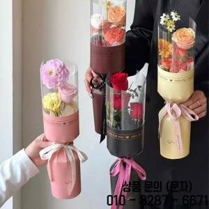 10/20개 투명 방수 장미 꽃 포장지 로맨틱 축제용 플라스틱 도매