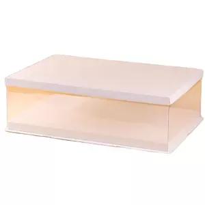 투명 케이크 상자 베이킹 하판포함 디저트 포장 베이커리 도시락 떡 하판 종이 용기