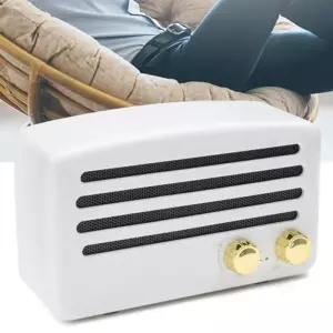 화이트 스피커 스피커 이동식 휴대용 라디오 블루투스