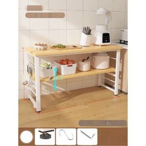 원목 식탁 주방 렌지다이 수납장 보조선반 싱크대 홈바