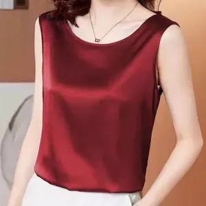 소프트 민소매 블라우스 RNR-0060 실키블라우스 반짝이블라우스