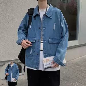 가방 워싱 캠퍼스 루즈핏 가을 청자켓 남자 여름 봄