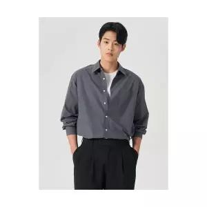 에잇세컨즈 8SECONDS 60수 코튼 포플린 오버핏 셔츠 애쉬 424264LY24 1643850