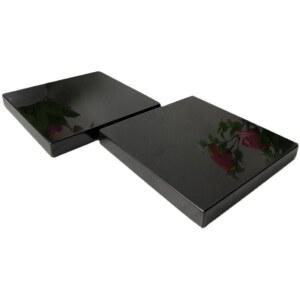 우퍼 오석 받침대 서브 스피커 거치대 선반 5CM 대리석 블랙 15x20x1 흡음재