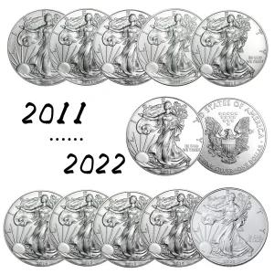 실버코인 기념주화 아메리칸 동전 이글 은화 1온스 자유의 여신상 은도금 동전