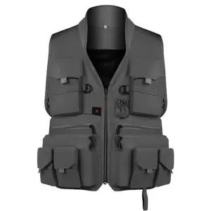 남성 아웃도어 조끼 다용도 메쉬 베스트 남성 등산 조끼 여름 간절기 낚시용 작업용 캠핑 멀티 폴리 경량