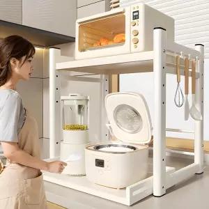 밥솥 선반 전자레인지 슬라이딩 받침대 밥솥선반 밥통선반