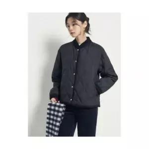 매장정품 BEANPOLE 빈폴 LADIES 니트 배색 소프트 다이아 패딩 블랙 (BF5938C025) BF5938C025 1114775