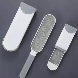 옷 먼지 제거기 핸디형 회전식 재사용 먼지 제거 브러쉬 침구 이불 반려동물 휴대용 찍찍이 차량 옷솔 실내