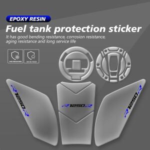 2023 바이크 오토바이 탱크 패드 데칼 스티커 피쉬 본 핏 BMW 호환 호환 R1250 R 2019-2022 투명 탄소 섬유