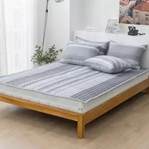 사계절이불패드 그레이 포인트라인 카페트 겸용 논슬립 퀸 침대 패드 퀸사이즈침대패드