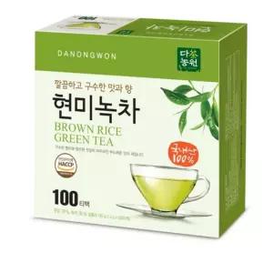 다농원)현미녹차 100T/간편/디저트/접대용차/티벡/후식/다과rn가정용/녹차/티백/티백차/국산차/차티백/현미