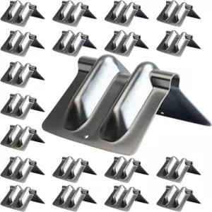 타이다운 스트랩 20팩을 위한 이움신 스틸 코너 프로텍터 - 플랫베드 트럭 운송 팔레트 하중 보호 배송