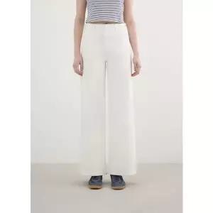 게스 YQ1D0055 여성 프린지 디테일 와이드 게스청바지 캐주얼팬츠 등산 여자코디 바텀