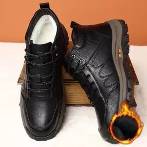 방한로퍼 124OJV14 남성캐주얼화 털신발 아웃도어등산화