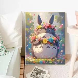 페인팅 이웃집 토토로 색칠하기 풍경화 유화 명화그리기 세트 그림 diy 지브