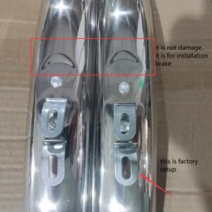 레트로 자전거 앞뒤 펜더 세트 700C 23C 25C 스테인리스 스틸 머드 가드 날개 로드 부품