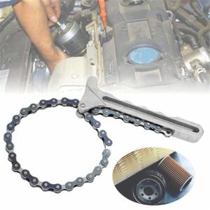 범용 호환 오일 체인 렌치 자동차 엔진 필터 제거 도구 토크 그립 리무버
