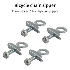2개입 산악 자전거 지퍼 접이식 싱글 스피드 체인 타이트너 프레스 방지 악세사리 호환 아웃도어