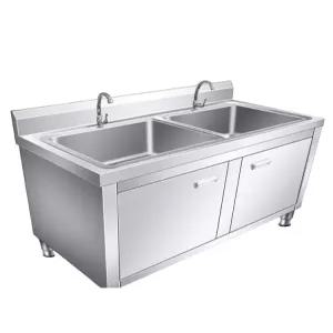 양문형 싱크대 스텐 단일풀 세면대 대형 80x50x80cm