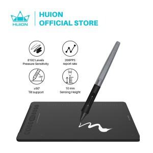 HUION 디지털 태블릿 그래픽 드로잉 배터리 프리 펜 스타일러스 틸트 기능 안드로이드 윈도우 및 맥 장치