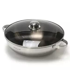 키친아트 프리미엄 스텐304 통5중 IH 궁중전골 36cm