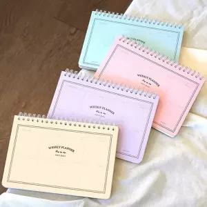 주간 위클리 만년형 플래너 스케줄러 계획표 공책 대학노트 메모장 노트