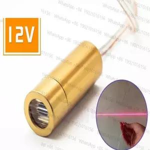 10PCS 12V 빨간불 직선 레이저 램프 650nm 5mw 수평 로케이터 다이오드 모듈 헤드