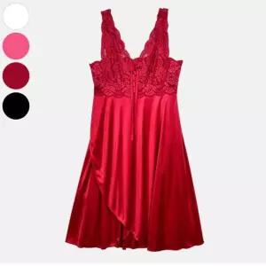 엘레강스한 레이스 자수 랩 여성 홈웨어 원피스 zgC2+4xFv