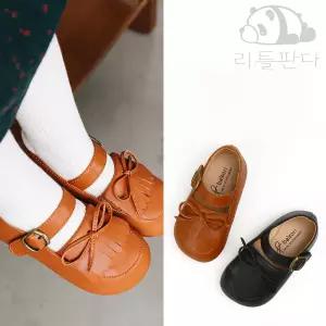 발소리 A063 콧수염리본 3Colors 아동로퍼 여아단화 남아구두 유아신발 아이단화