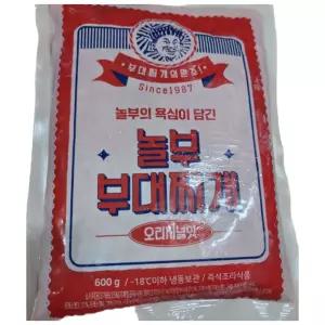 놀부 오리지널 부대찌개 600g 4팩+라면사리 2개